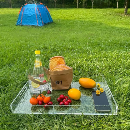 Clear Sturdy Acrylic Serving Tray - Image 4