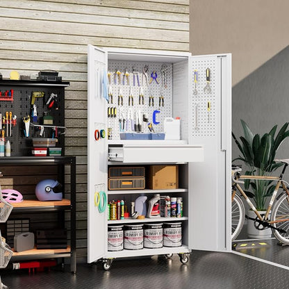 SUXXAN 71" Metal Garage Storage Cabinet - Image 2