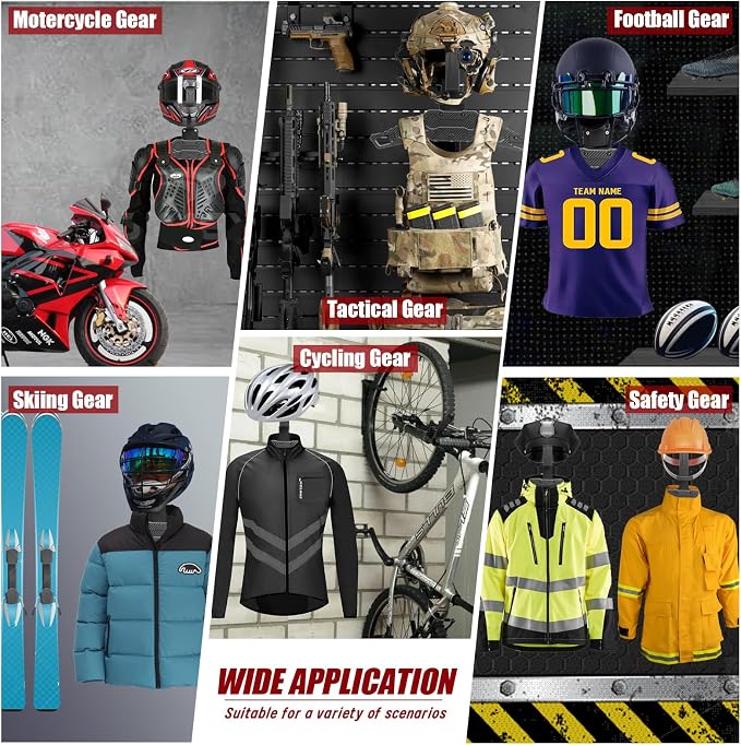 Helmet Wall Mount Motorcycle Helmet Holder Rack - Image 3