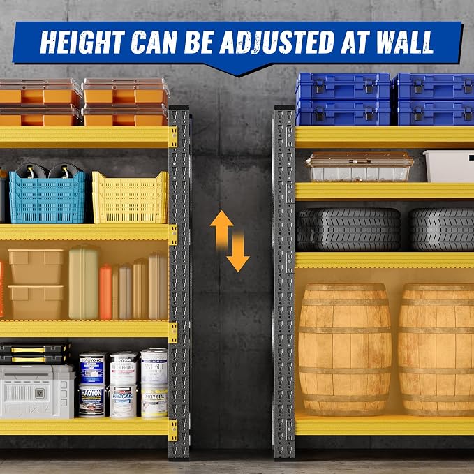 BYBYNSOE 48" W Storage Shelves 3000lbs Garage Metal Shelving Heavy Duty Garage - Image 4