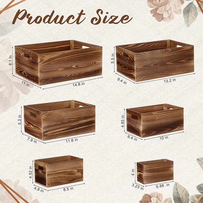 AceOrbit Set of 6 Wood Crates - Image 2