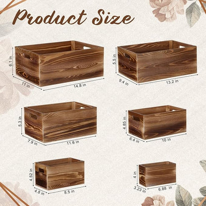 AceOrbit Set of 6 Wood Crates - Image 2