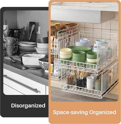 4-Pack Metal Drawer Organizer for Closet - Image 5