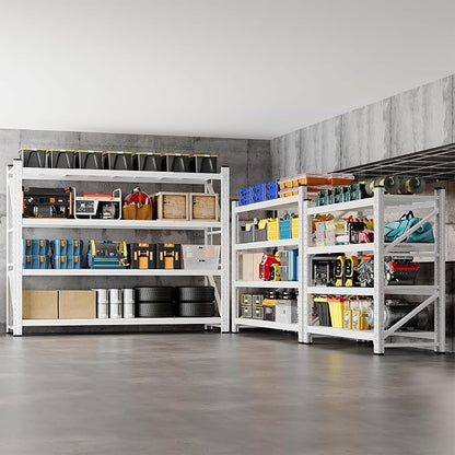 BYNSOE 60" W Storage Shelves 5000lbs Garage Metal Shelving Heavy Duty Garage - Image 4