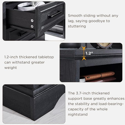 ACCOHOHO 18" Farmhouse Nightstand - Image 4