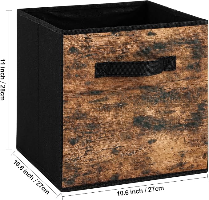 Stero Fabric Storage Cubes, 6 Pack Foldable Storage Bins - Image 2
