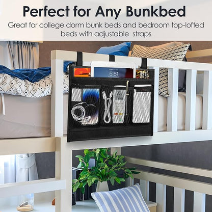Bedside Caddy Storage Organizer, Hanging Storage Bag Pocket - Image 7