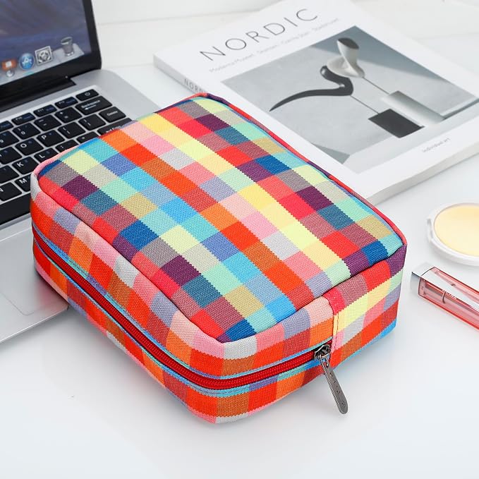 E-Tree Cute Makeup Bag, Big Travel Make up Pouch, Zipper Large Toiletry - Image 6