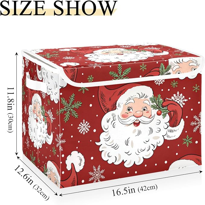 Christmas Santa Claus Storage Bins - Image 3