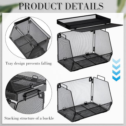 Teenyyou 2 Pcs Stackable Mesh Fruit Basket - Image 4