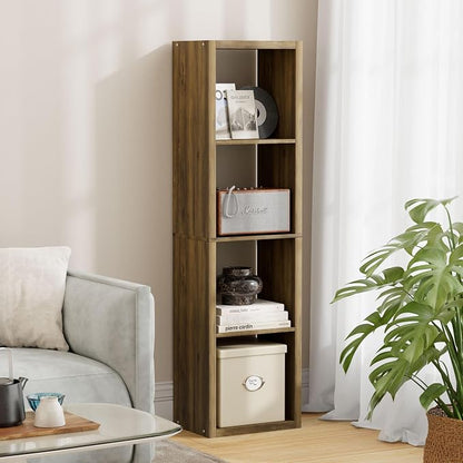 4 Cube Storage Organizer Single Row, Cube Shelf by JPIZISO