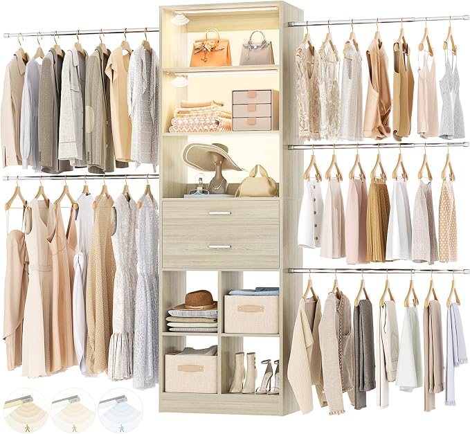 Besiost Closet System, Built in, Not Free Standing, Enclosed Storage Volume: by Besiost