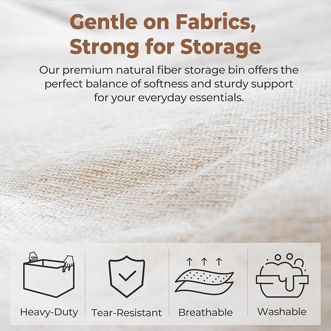 StorageWorks Fabric Storage Bins, Large Storage Baskets - Image 4