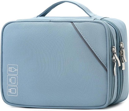 Lanola Custom Personalized Travel Cable Organizer Bag, Electronic Accessories by Lanola