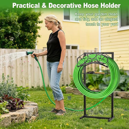 Garden Hose Holder, Freestanding Water Hose Holder Stand - Image 7