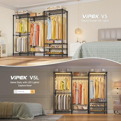 VIPEK V5 Heavy Duty Clothes Rack, Portable Closet Wardrobe - Image 3