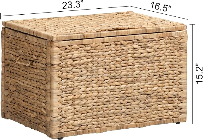 eHemco Storage Trunk with Metal Frame, 23.3 by 16.5 by 15.2 Inches | Safety - Image 8
