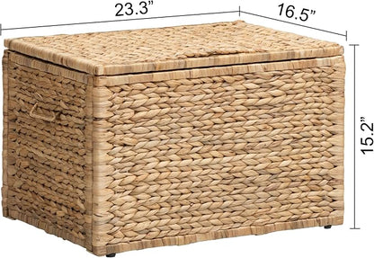 eHemco Storage Trunk with Metal Frame, 23.3 by 16.5 by 15.2 Inches | Safety - Image 8