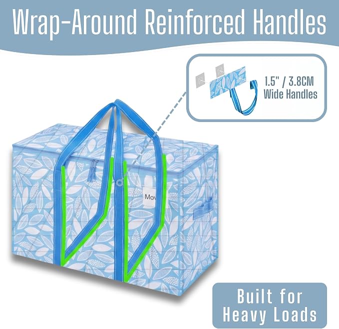 VENO 4 Pack Heavy Duty Moving Bags, Extra Large Storage Bags - Image 2
