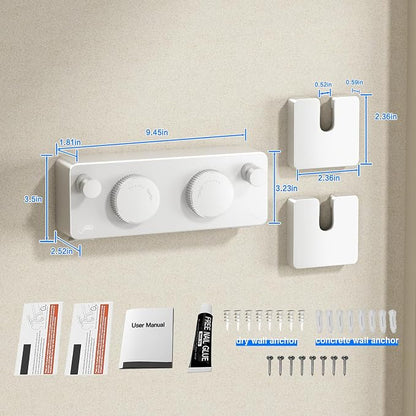 MUSTORN Retractable Twin Clothesline Indoor, Non-Sagging Outdoor Clothes Line - Image 6