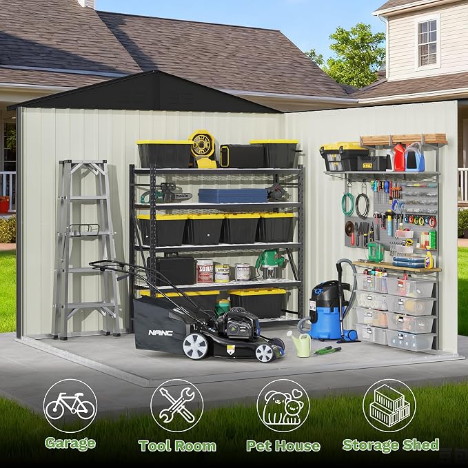 Patiowell 8x8 FT Outdoor Storage Shed - Image 3