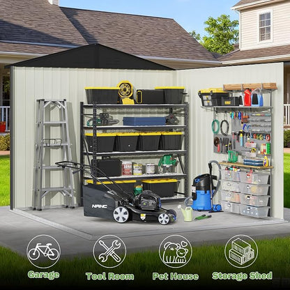 Patiowell 8x8 FT Outdoor Storage Shed - Image 3
