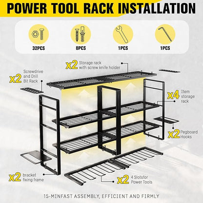 Power Tool Organizer Wall Mount - Image 2