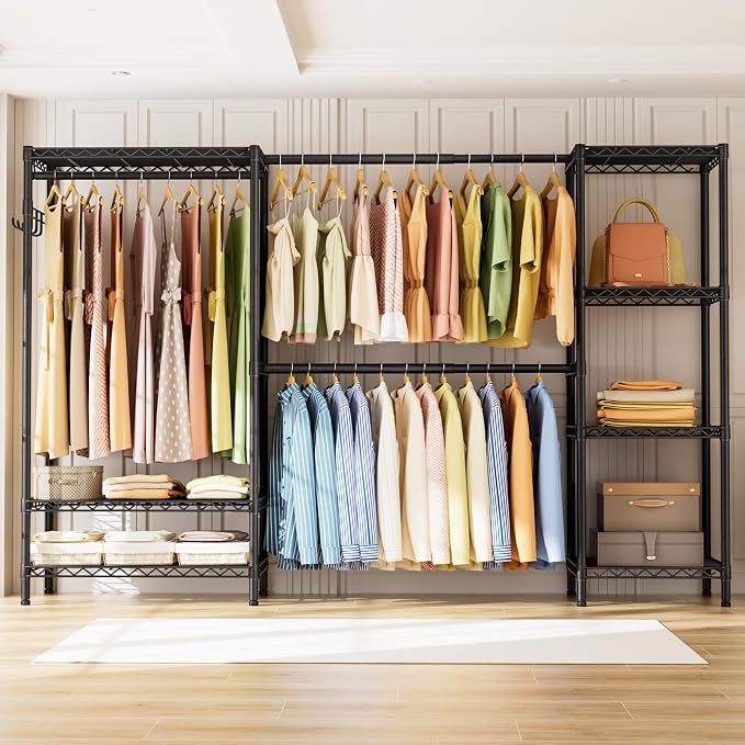 Golpart Heavy Duty Clothes Rack Metal Wardrobe - Image 2