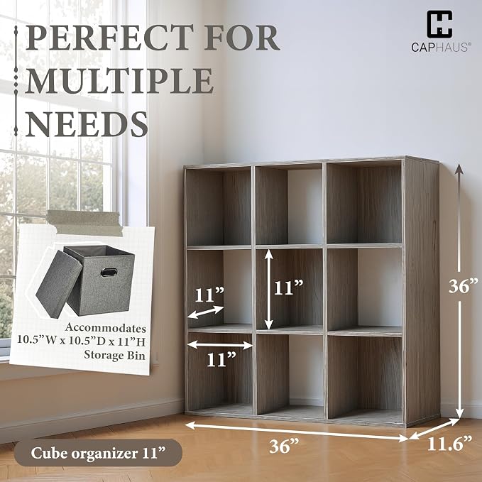 CAPHAUS Sturdy Room 11-Inch Cube Storage Organizer Shelf, - Image 3