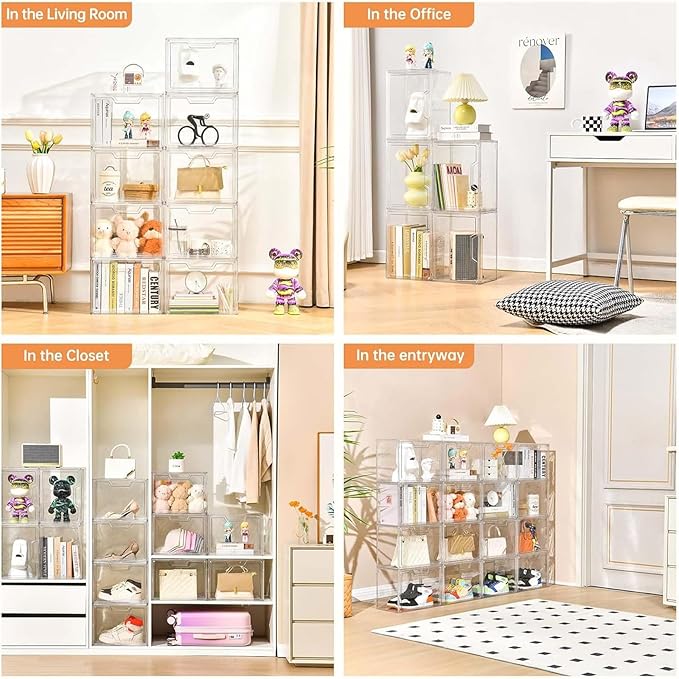 Purse Organizer for Closet, Purse Storage Box - Image 4