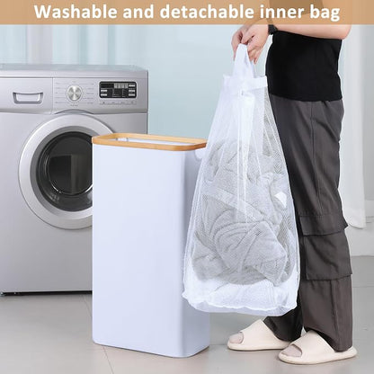 iEGrow 60L Slim Laundry Hamper, Narrow Laundry Basket - Image 6