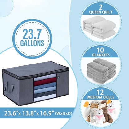 VENO 3 Pack Extra Large Clothes Storage Bag Organizer - Image 4