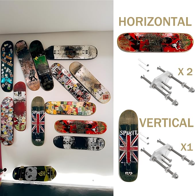 Skateboard Wall Mount Display-Aluminum Diamond Shape Skateboard Deck Wall Mount - Image 6