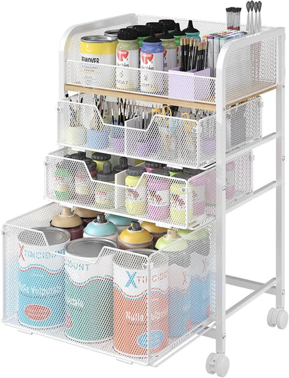 4-Tier Rolling Utility Cart by FollowWithYociyogaTogether