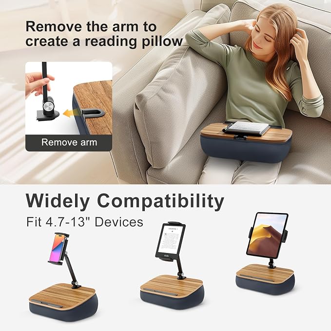 Lap Beanbag Cozy Kindle Pillow Stand - Image 2
