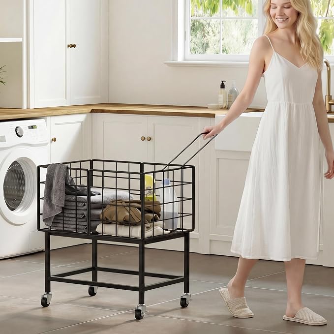 WOWLIVE Rolling Laundry Hamper - Image 2