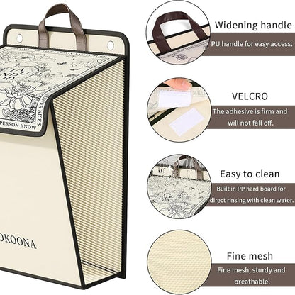 Flower Wall Hanging Laundry Basket, Collapsible Laundry Hamper - Image 3