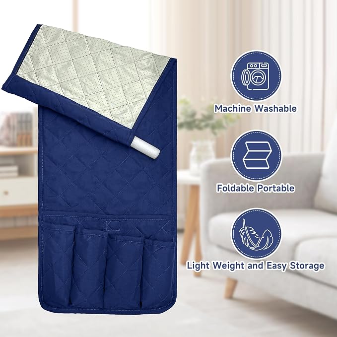 MEHIDFY Sofa Armrest Caddy, Waterproof Bedside Storage Organizer, Non Slip - Image 6