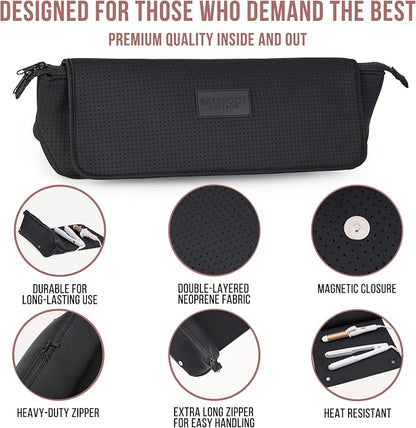 BAREFOOT CARIBOU Hair Tools Travel Bag and Heat Resistant Mat - Image 8