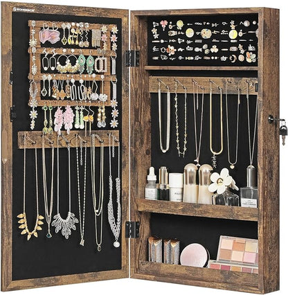SONGMICS Lockable Jewelry Cabinet Armoire - Image 3