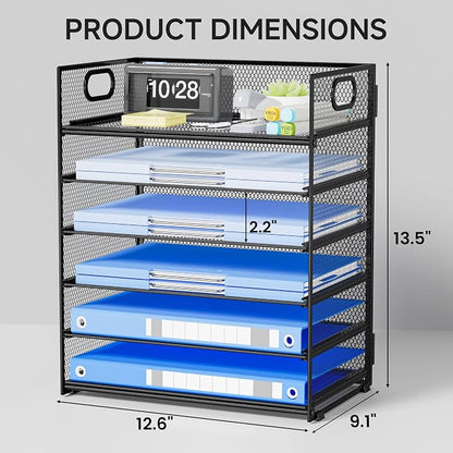 6-Tier Paper Organizer for Desk - Image 2