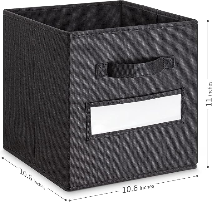 11 Inch Storage Cube, Storage bin, cube storage Foldable Fabric Cube Storage - Image 3