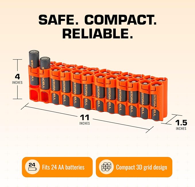 AA Battery Storage Caddy by Storacell - Image 7