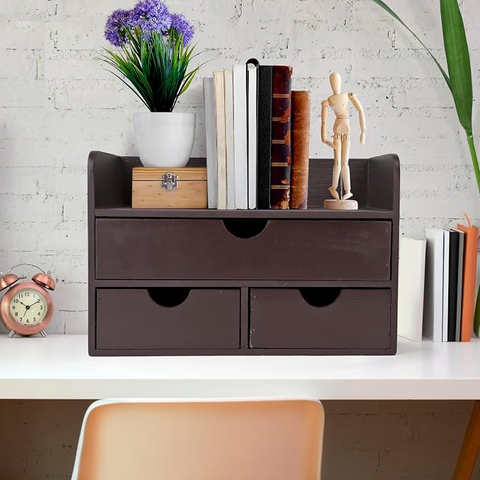 Besti Wooden Office Desk Organizer - Image 2