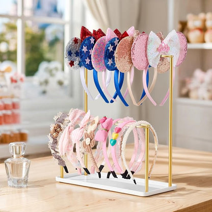 pickpiff Headband Holder Organizer Metal 2-Tier - Image 7