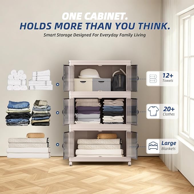 SAILUN 381Qt Extra Large Stackable Storage Bins Folding Collapsible Storage Bins - Image 5