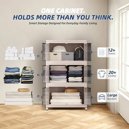 SAILUN 381Qt Extra Large Stackable Storage Bins Folding Collapsible Storage Bins - Image 5
