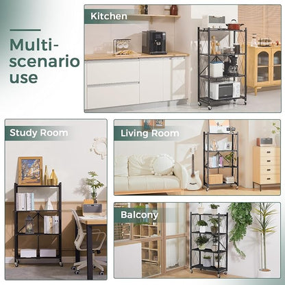 DEANIC 4 Tier Foldable Storage Shelves - Image 4