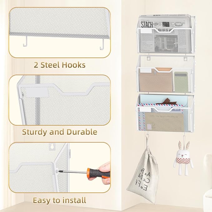 Docnest 6 Pack Mesh Wall File Holders - Image 4