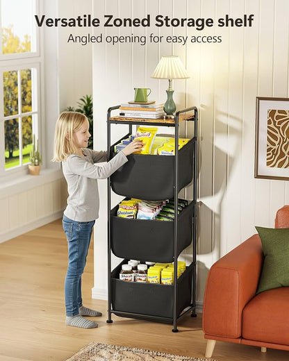 3 Section Laundry Sorter with Removable Bags, 120L Vertical Laundry Hamper with - Image 7